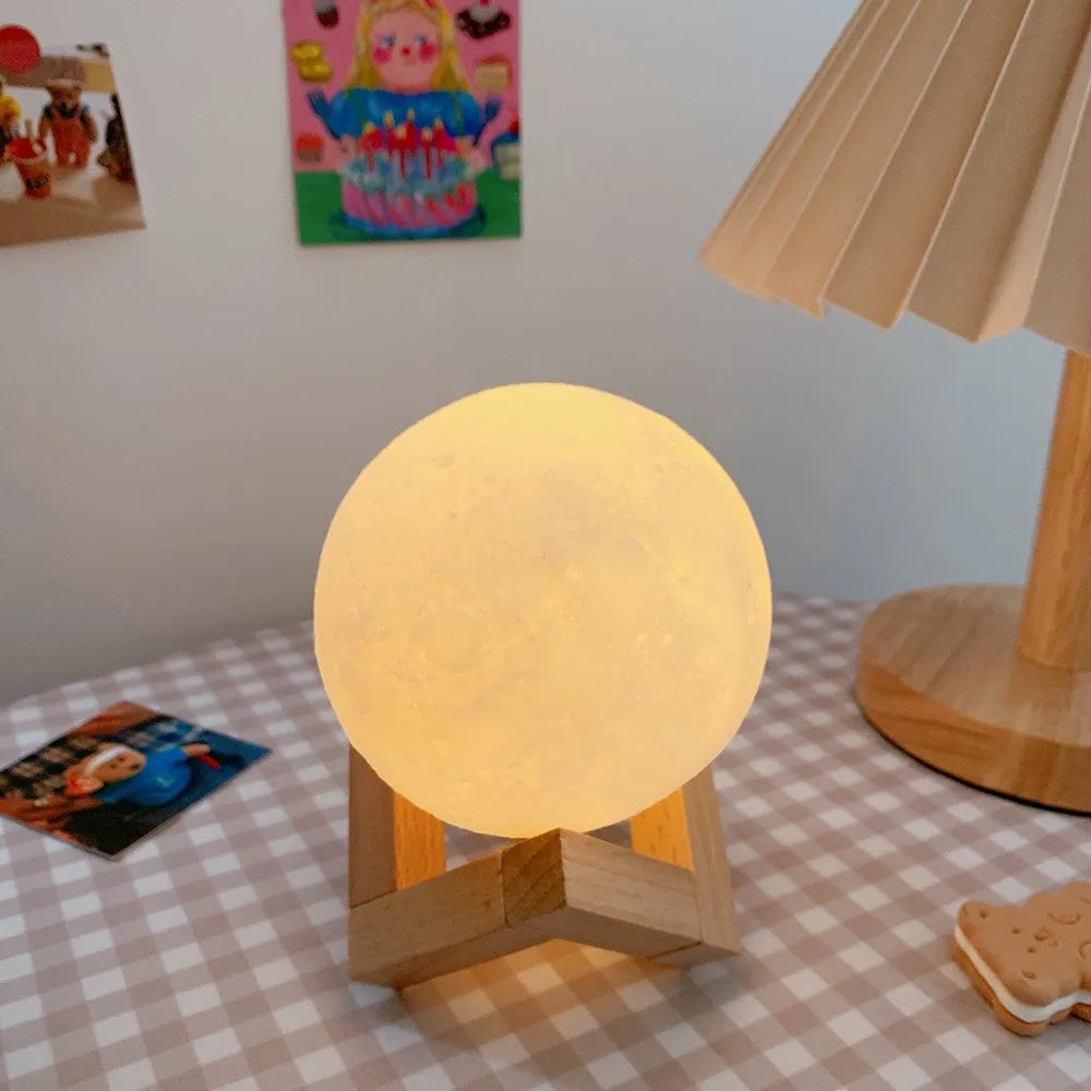 The Moon Light Desk Canvas