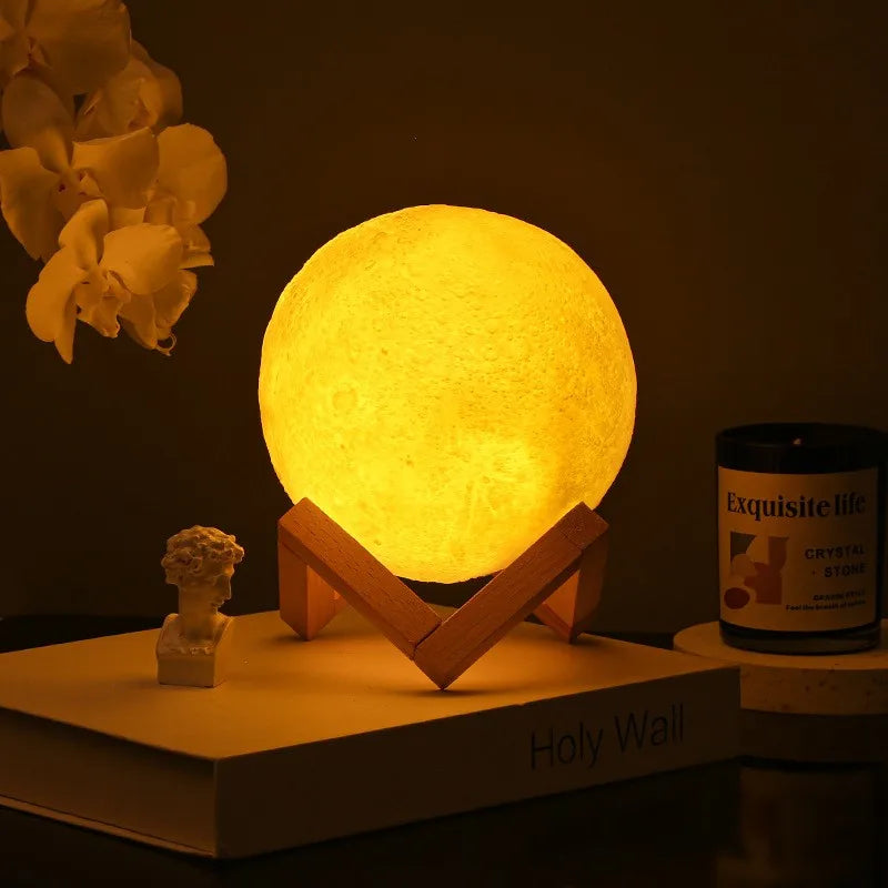 The Moon Light Desk Canvas
