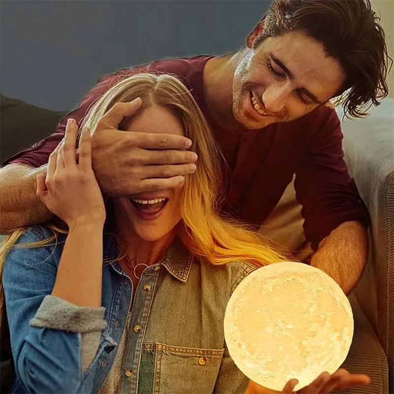 8cm Moon Lamp LED Night Light Lamp